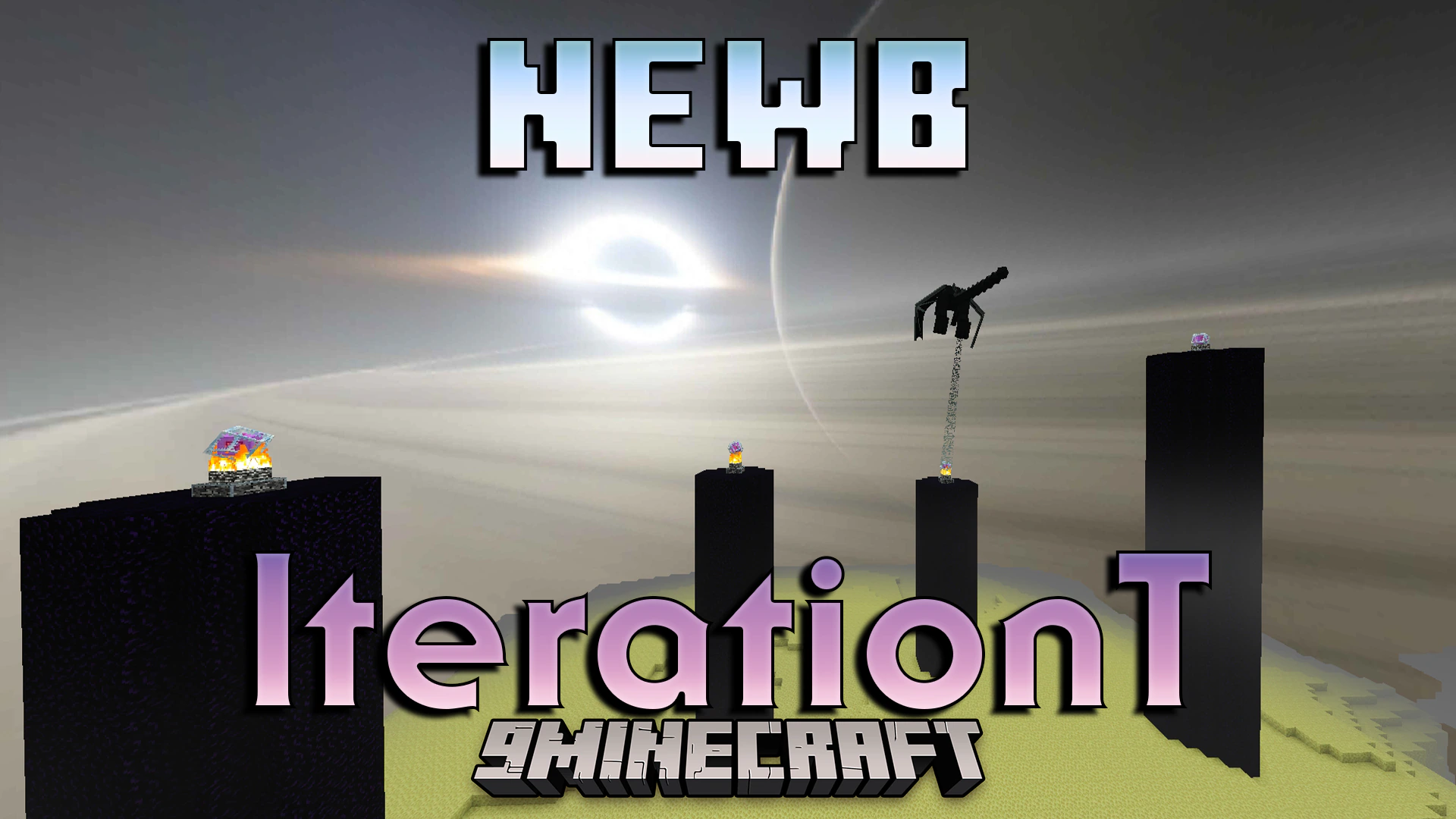 Newb X Iterationt Shader (1.26+) – Black Hole Skybox And Stylized Clouds