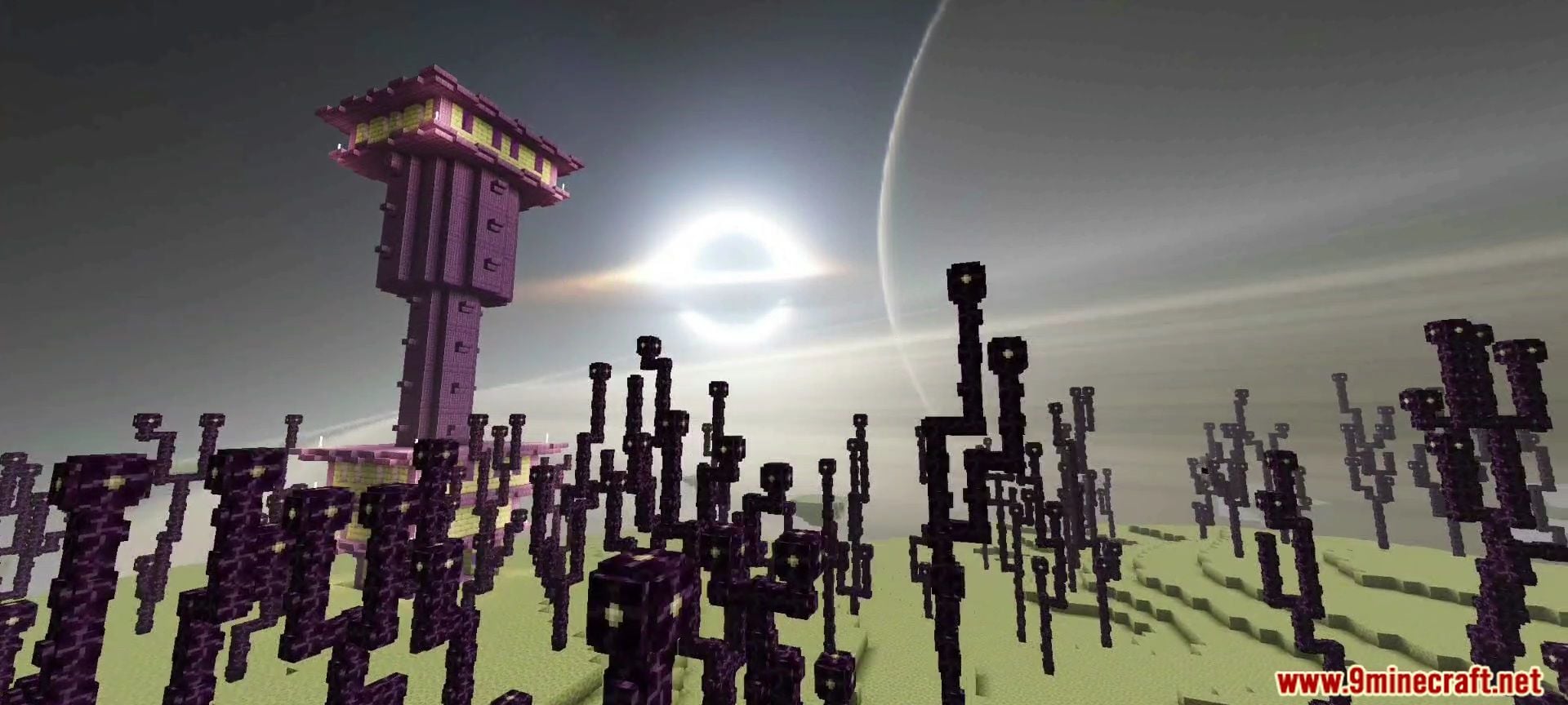 Newb X Iterationt Shader (1.26+) – Black Hole Skybox And Stylized Clouds — screenshot 2