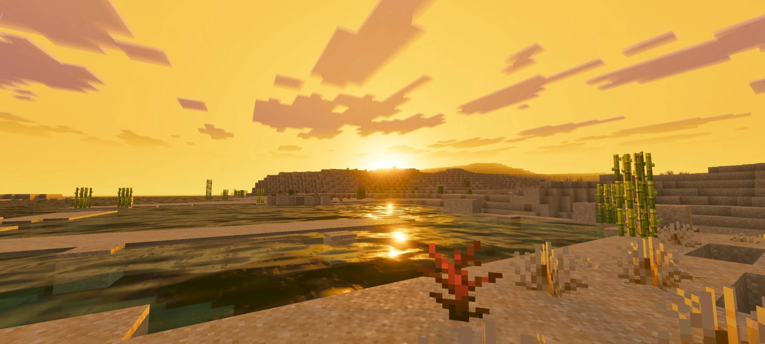 Golden Visuals Shader (1.26+) – MCPE/Bedrock — screenshot 1