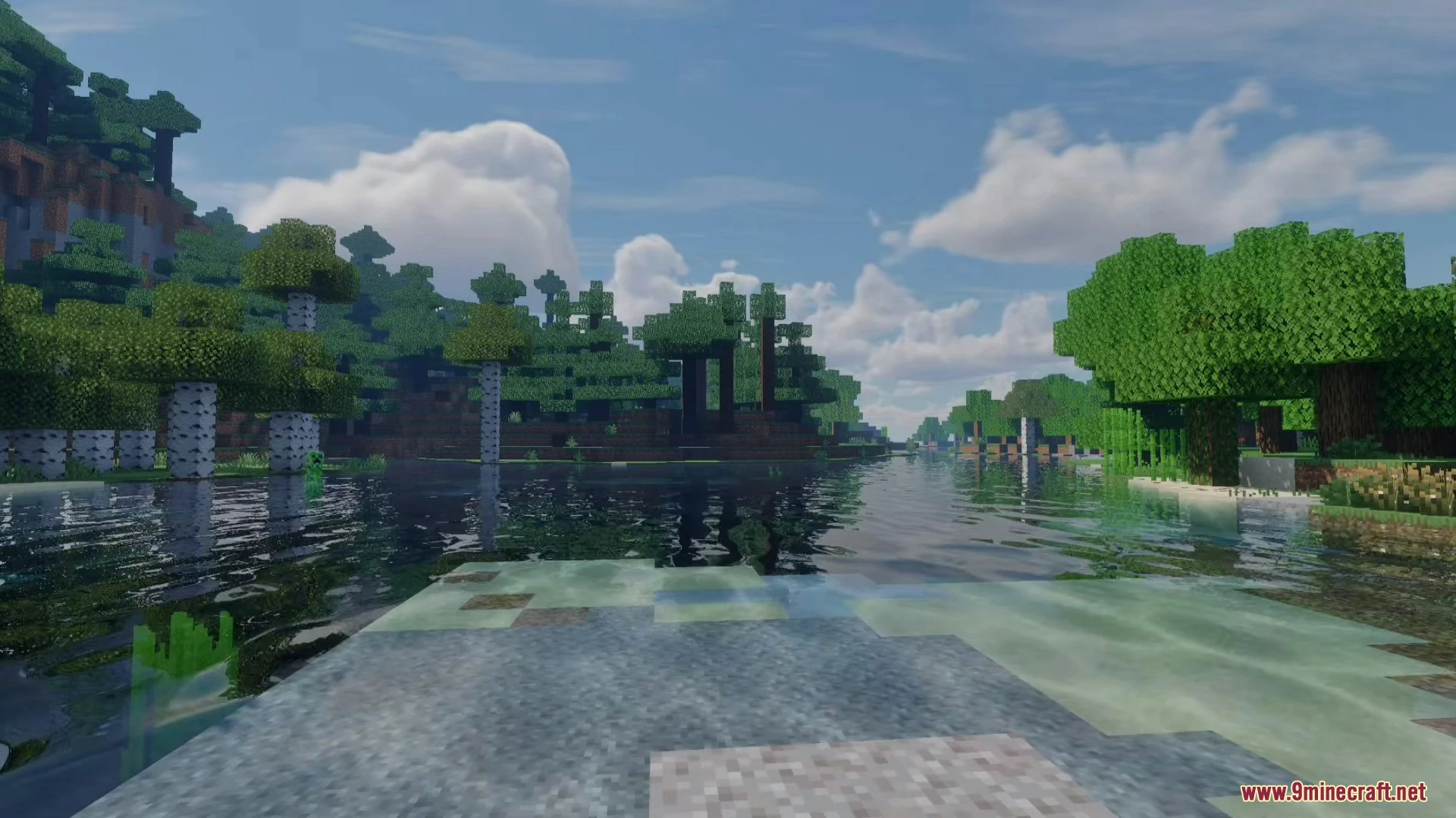 Mirai Shader (1.26+) – Sharp Water Reflections and Volumetric Clouds — screenshot 4