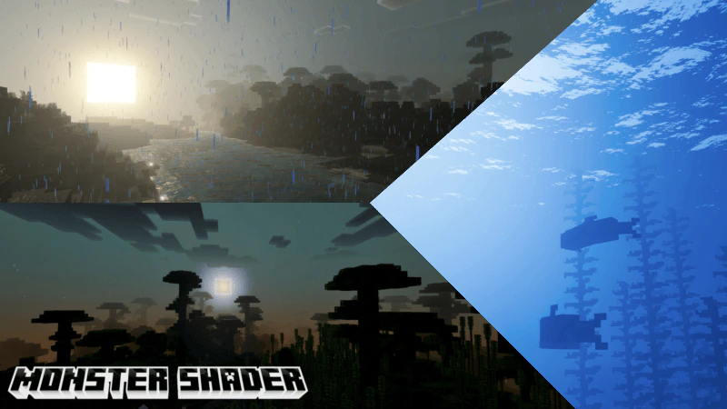 Monster Shader (1.26+) – MCPE/Bedrock — screenshot 1