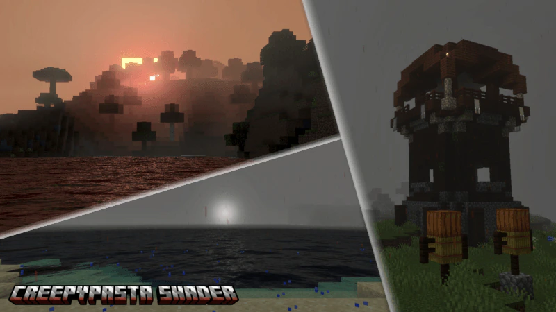Creepypasta Shader (1.21+) – MCPE/Bedrock Mod — screenshot 3