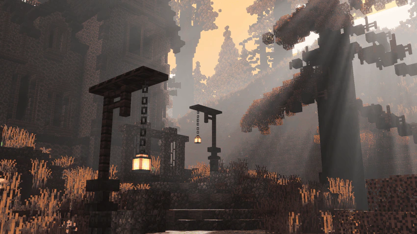 Halloween Autumn Vibrant Visuals Shader (1.21+) – MCPE/Bedrock — screenshot 6