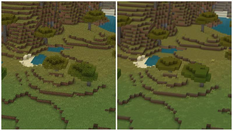 AZIFY Low Poly Chunks Shader (1.21+) – MCPE/Bedrock — screenshot 3