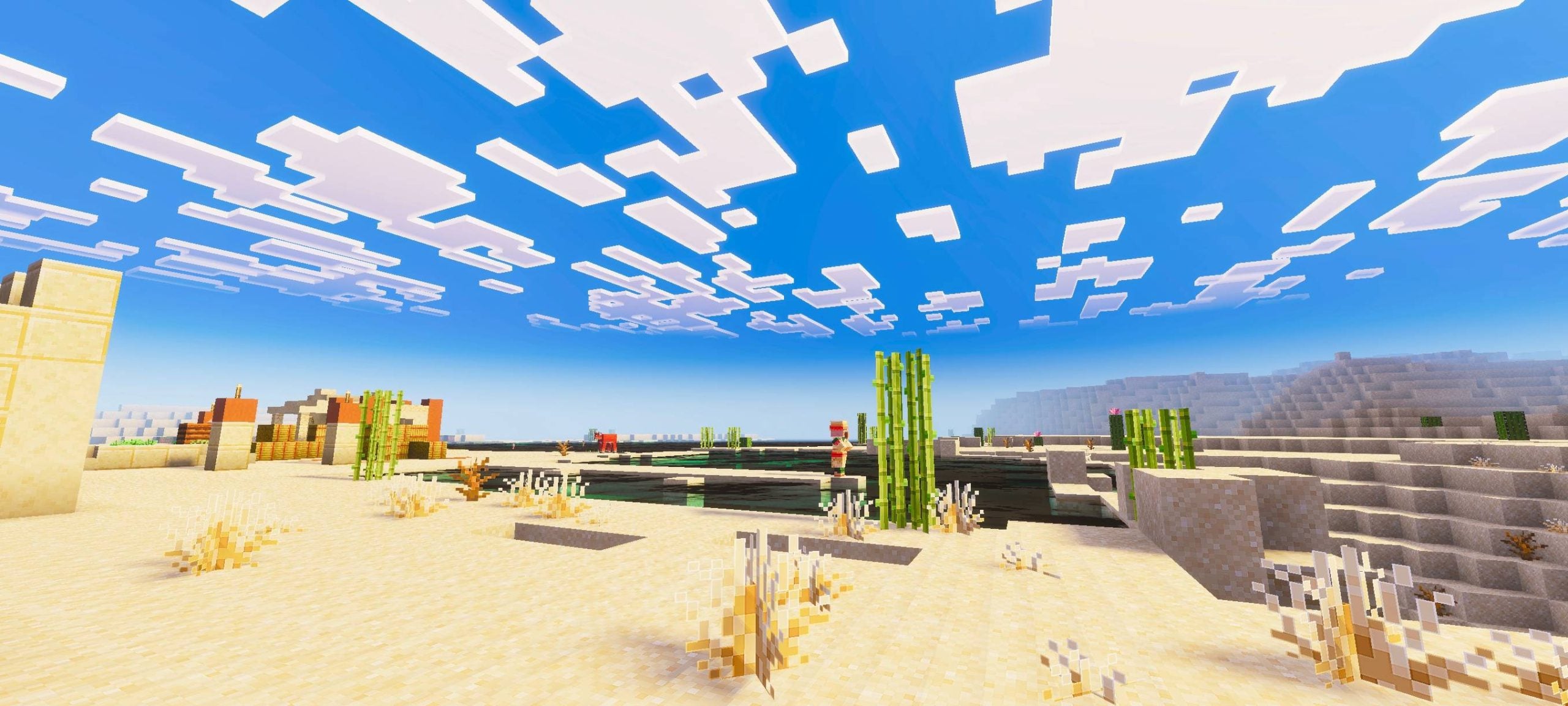 Pixel Edge Visuals Shader (1.21+) – MCPE/Bedrock — screenshot 1