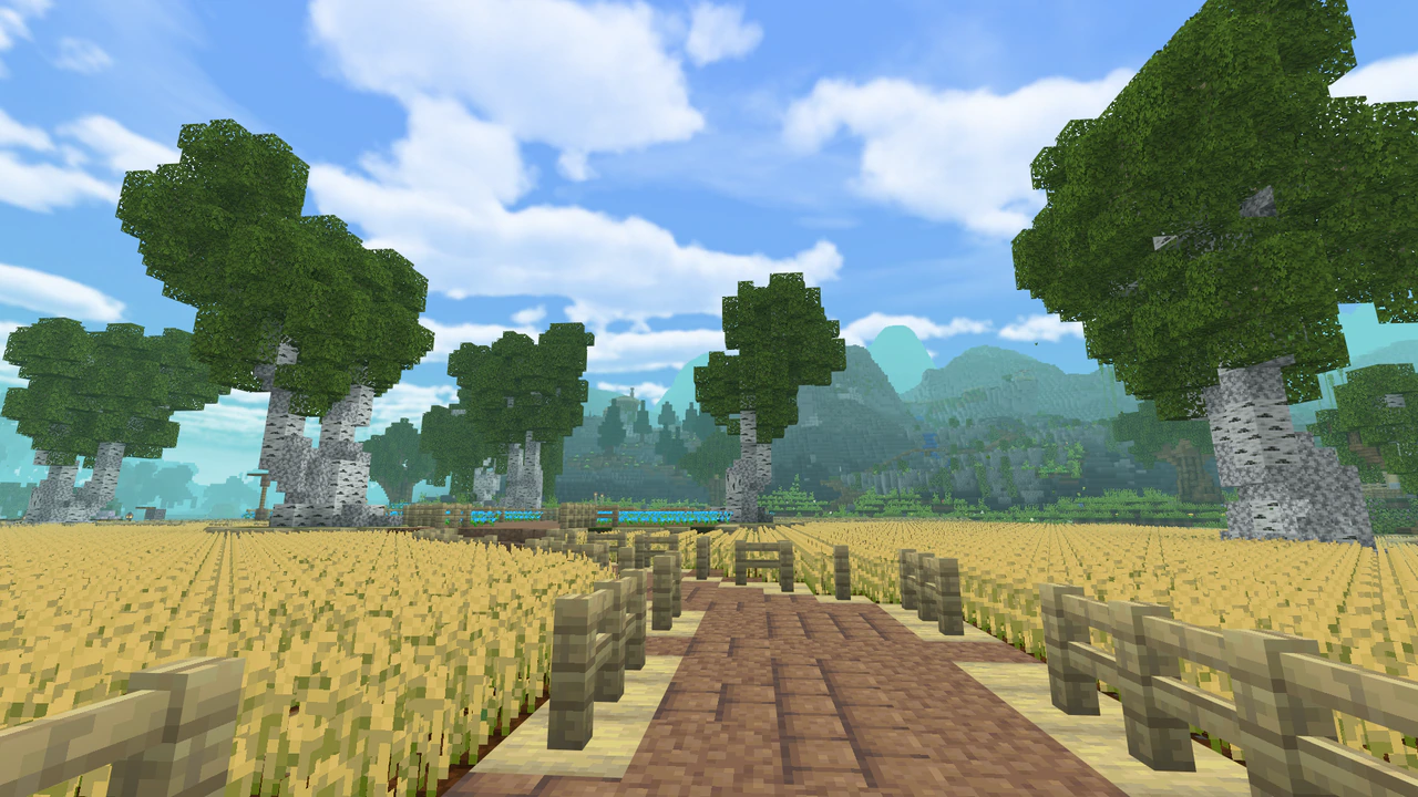 Mystica Dream Fog Shader (1.21+) – MCPE/Bedrock — screenshot 1