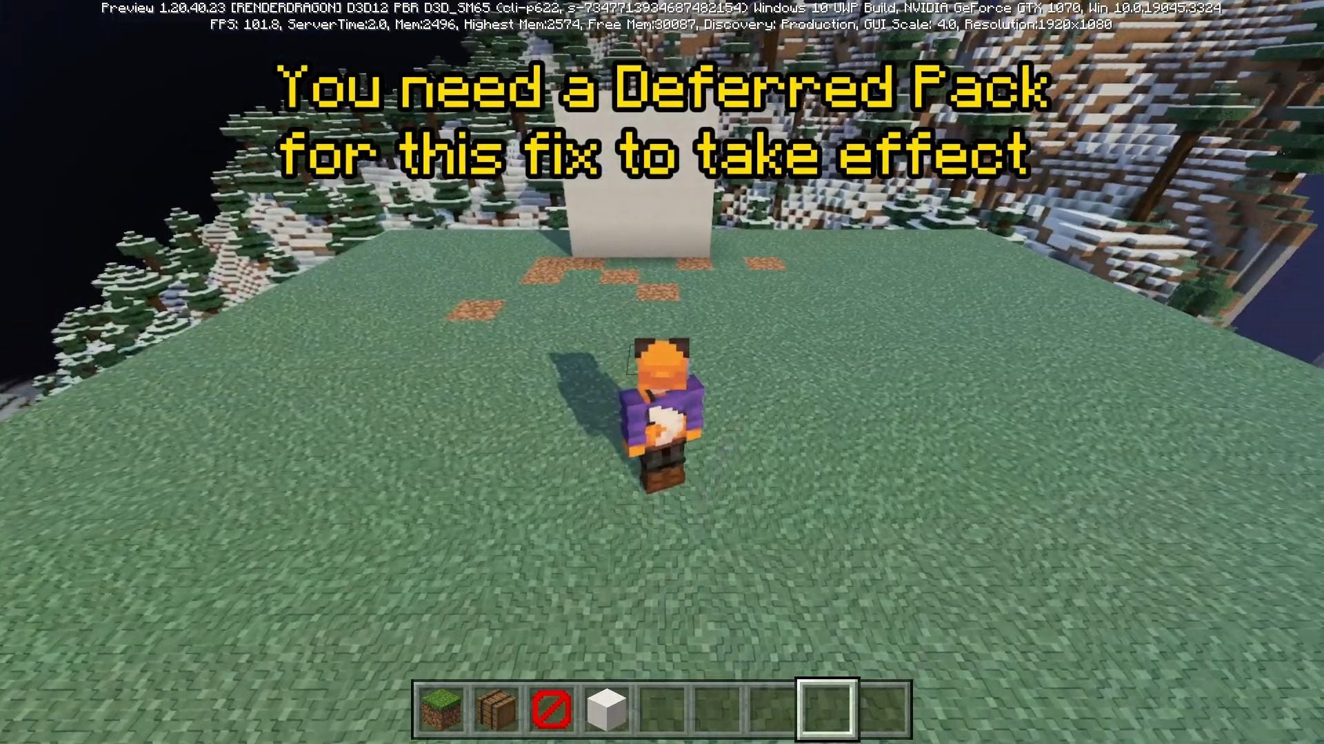 Poggy's First Person Shadow Fix Pack (1.20) – MCPE/Bedrock — screenshot 3