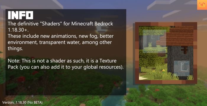 No RTX Shader (1.26+) – No Lag Shader for Bedrock Edition — screenshot 1