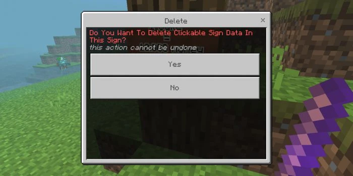 Clickable Sign Addon (1.19, 1.18) – MCPE/Bedrock Mod — screenshot 7