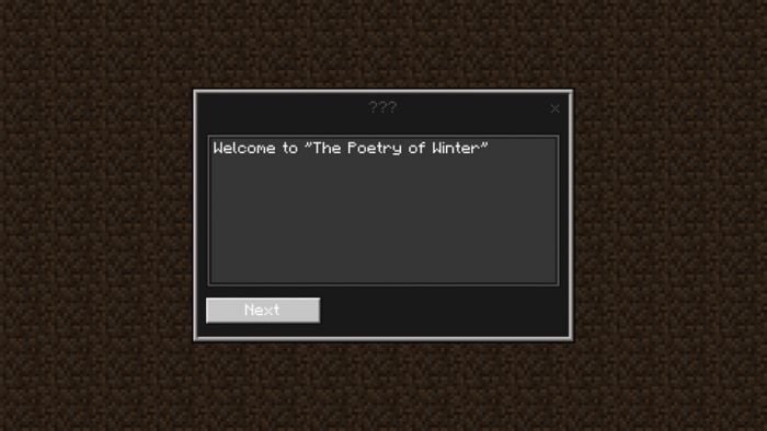 The Poetry Of Winter Addon (1.19) – World Border Mod MCPE/Bedrock — screenshot 2