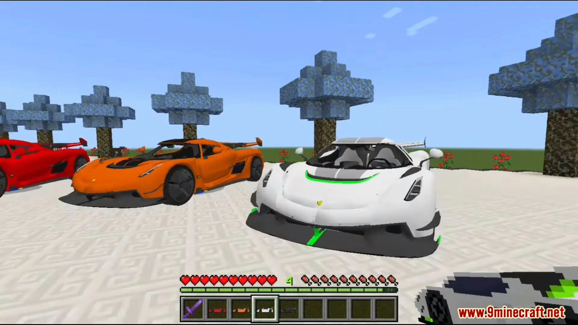 Koenigsegg Jesko Addon (1.19, 1.18) – MCPE/Bedrock Mod — screenshot 6