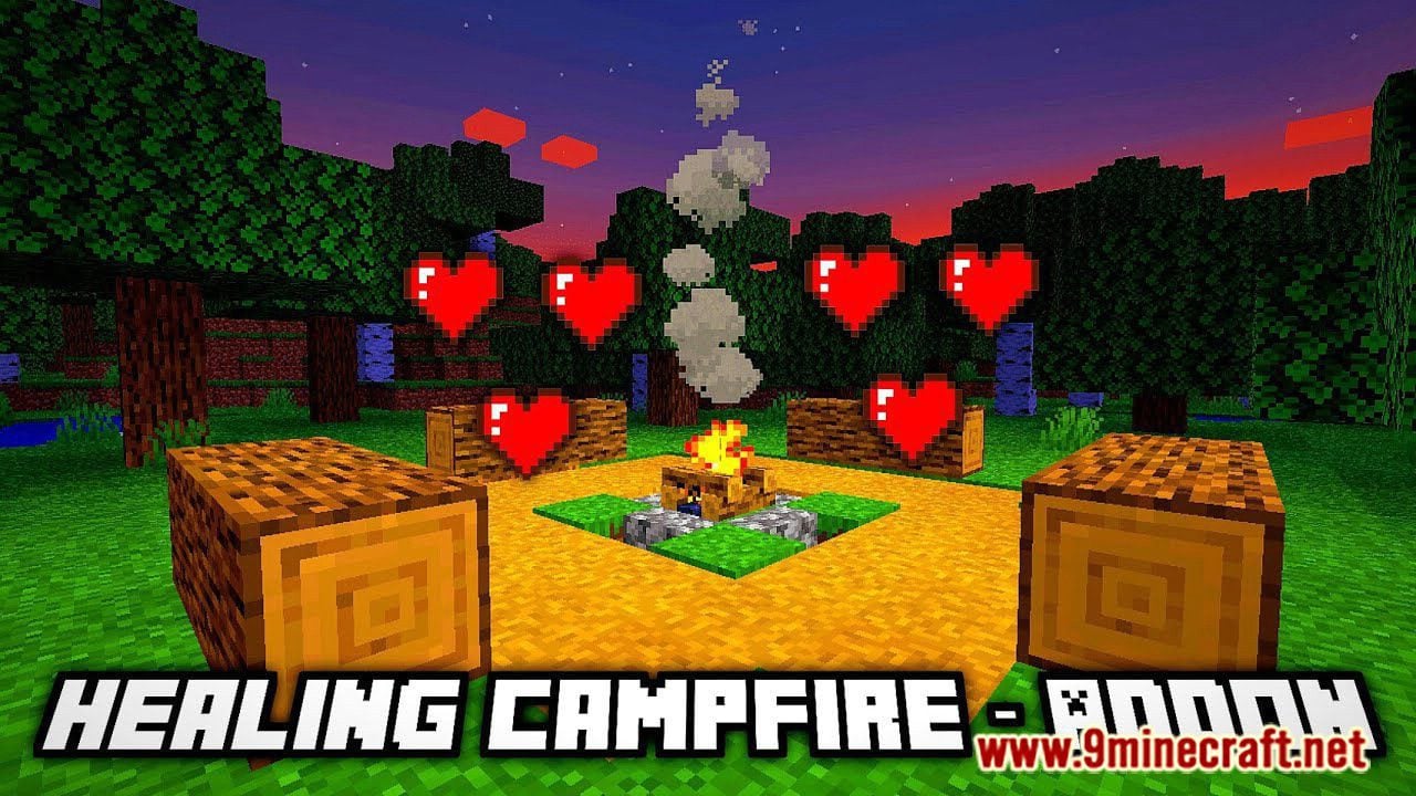 Healing Campfire Addon (1.19) – MCPE/Bedrock Mod