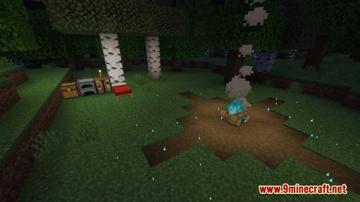 Healing Campfire Addon (1.19) – MCPE/Bedrock Mod — screenshot 1
