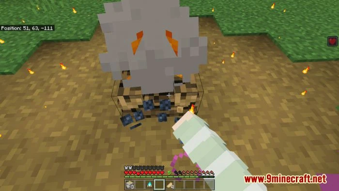 Healing Campfire Addon (1.19) – MCPE/Bedrock Mod — screenshot 7