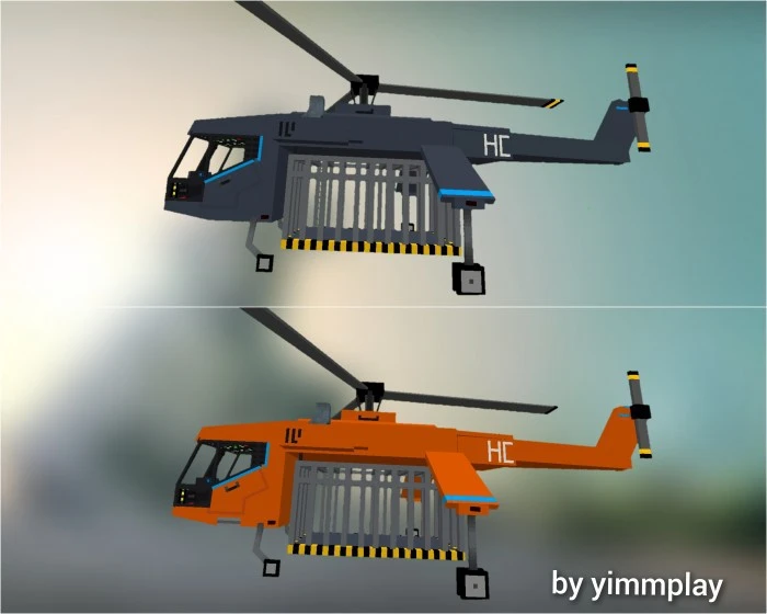 Survival Helicopters Addon (1.19, 1.18) for MCPE/Bedrock Edition — screenshot 1