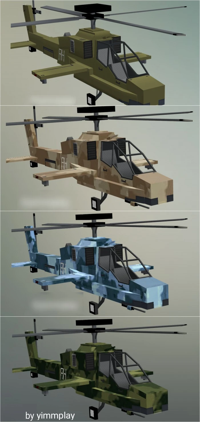 Survival Helicopters Addon (1.19, 1.18) for MCPE/Bedrock Edition — screenshot 5