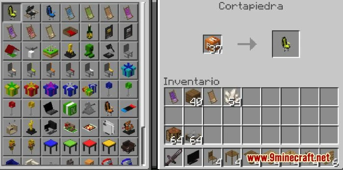 Furniture and Decorations Addon (1.19, 1.18) — screenshot 2