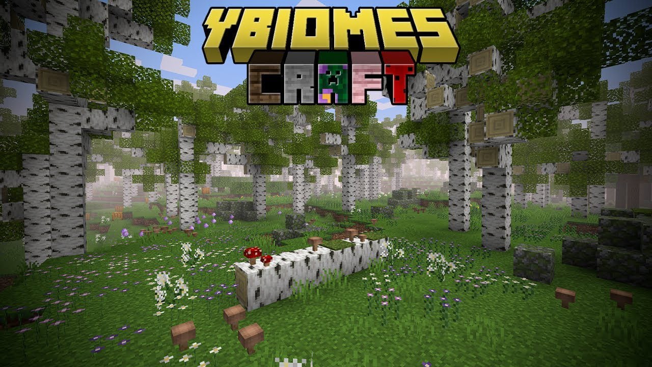 yBiomesCraft Addon (1.19, 1.18) – MCPE/Bedrock Mod