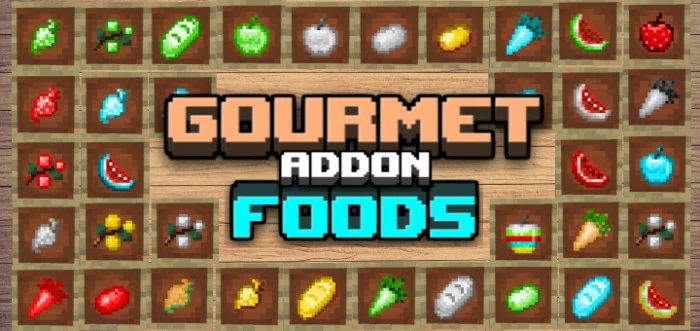 Gourmet Foods Addon (1.18, 1.17) – MCPE/Bedrock Mod — screenshot 1