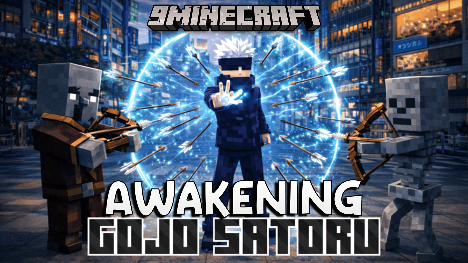 Gojo Satoru Awakening Addon (26.x, 1.21) – Master Powerful Psychic Anime Attacks