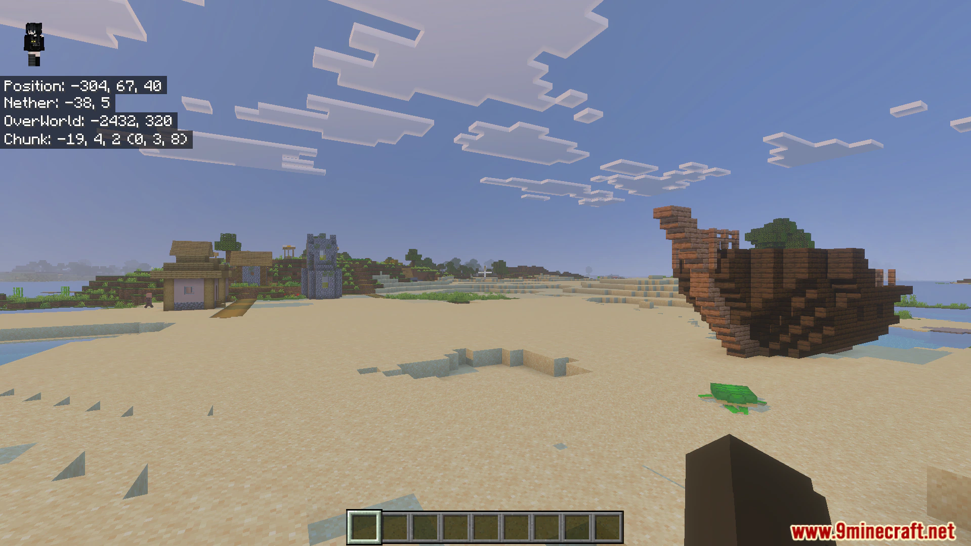 Coordinates Plus Texture Pack (26.x) – Track Chunk And Nether Coordinates On Screen — screenshot 3