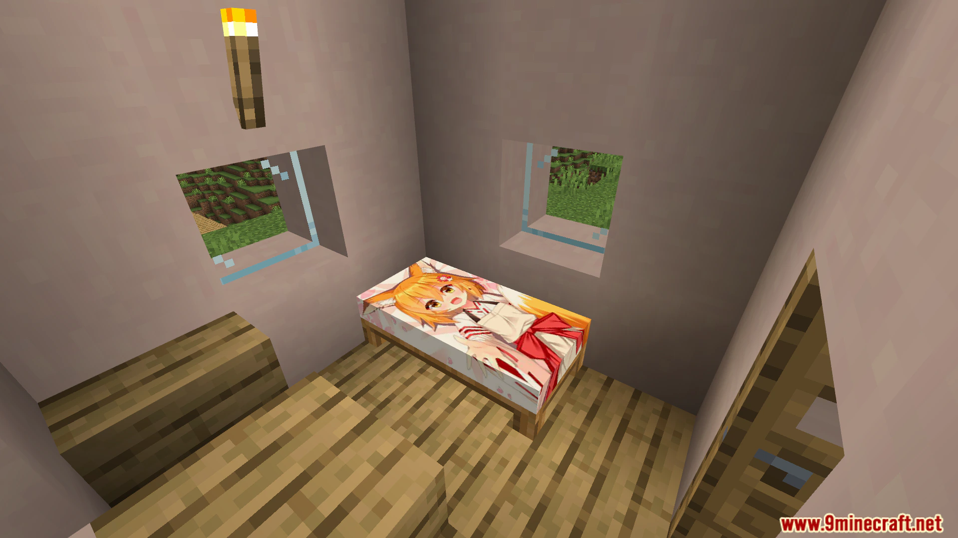 Waifu Anime Beds Texture Pack (26.x) – Custom Anime Character Bed Designs — screenshot 3