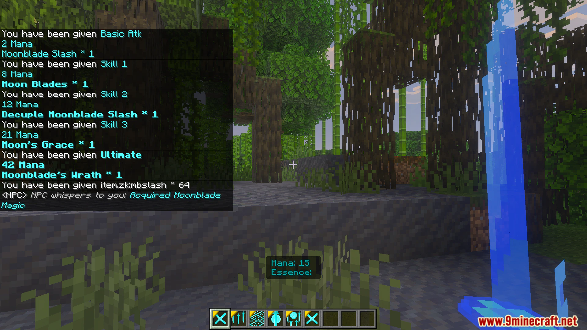 Moonblade Magic Addon (26.x, 1.21) – Cast Powerful Magic Slashes And Summon Giant Blades — screenshot 3