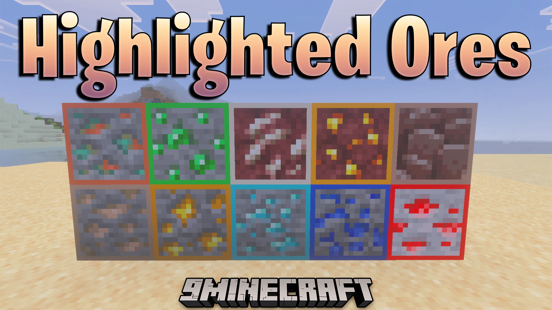 Highlighted Ores Texture Pack (26.x) – Spot Valuable Ores With Bright Borders