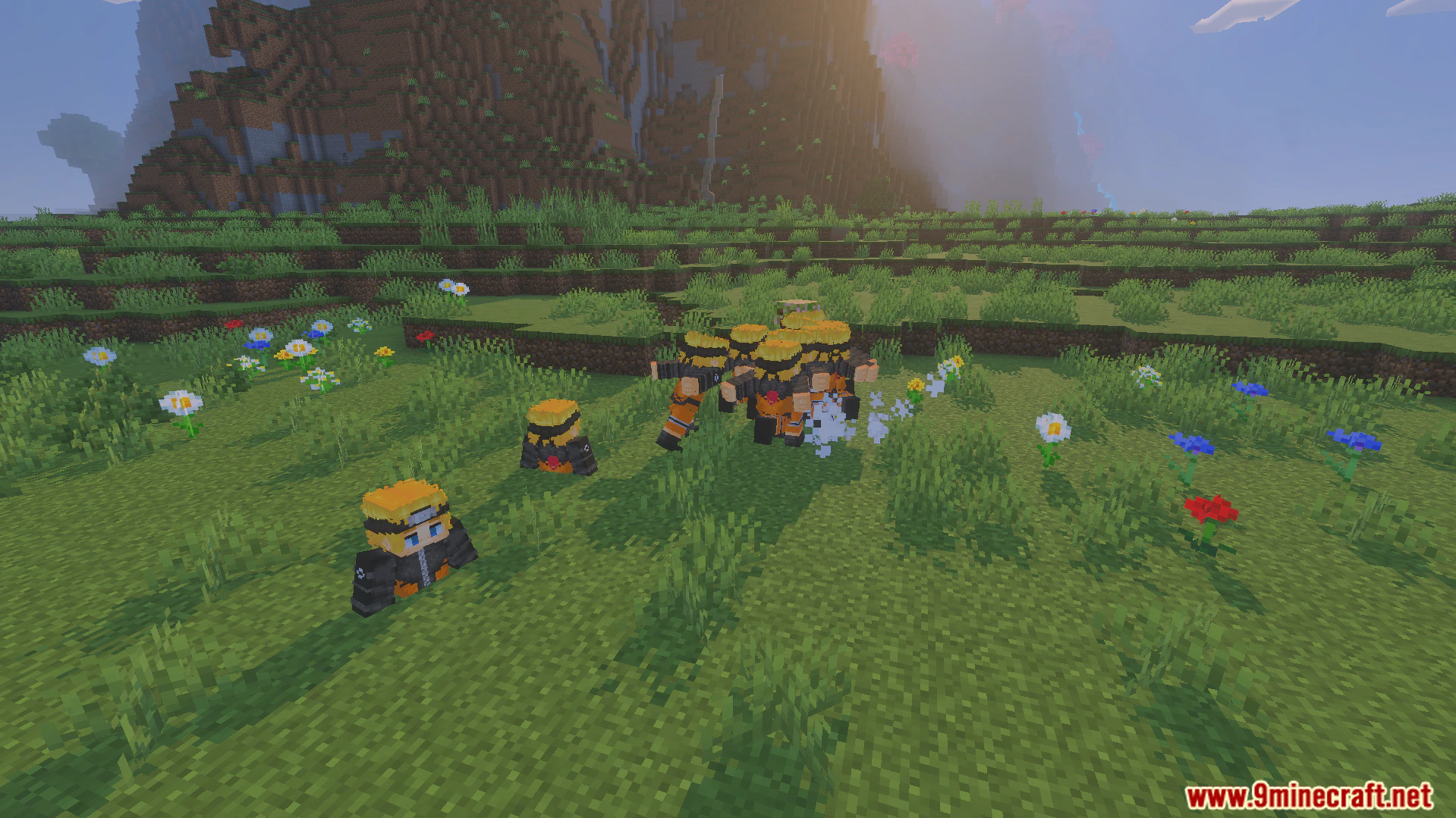 Naruto Uzumaki Addon (26.x, 1.21) – Battle Ninja Bosses With Rasengan And Shadow Clones — screenshot 5