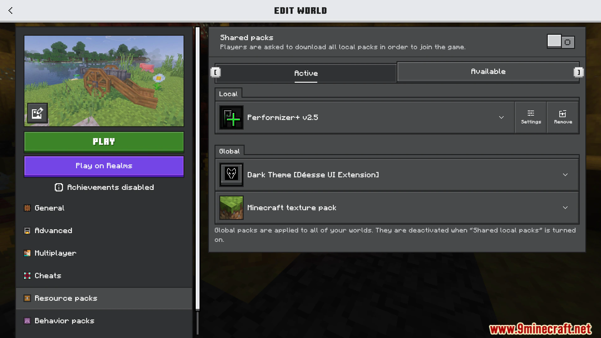 Performizer Plus Texture Pack (26.x) – Boost Game Speed And Stabilize Framerates — screenshot 1