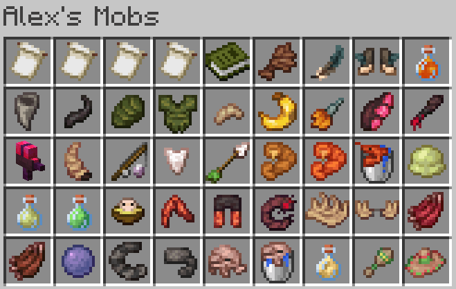 Sweety's Items (Alex's Mobs) — screenshot 1
