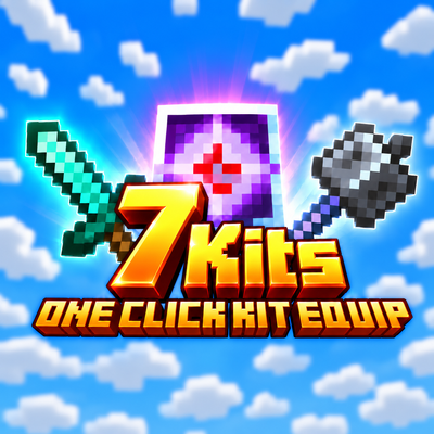 One Click PvP Kit Equip | Mace Elytra, Crystal, Cart, UHC, Spear, Sword kits
