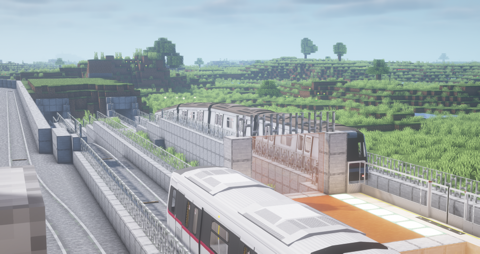 Minecraft Transit Railway (Automated trains, planes, and more!) — screenshot 8