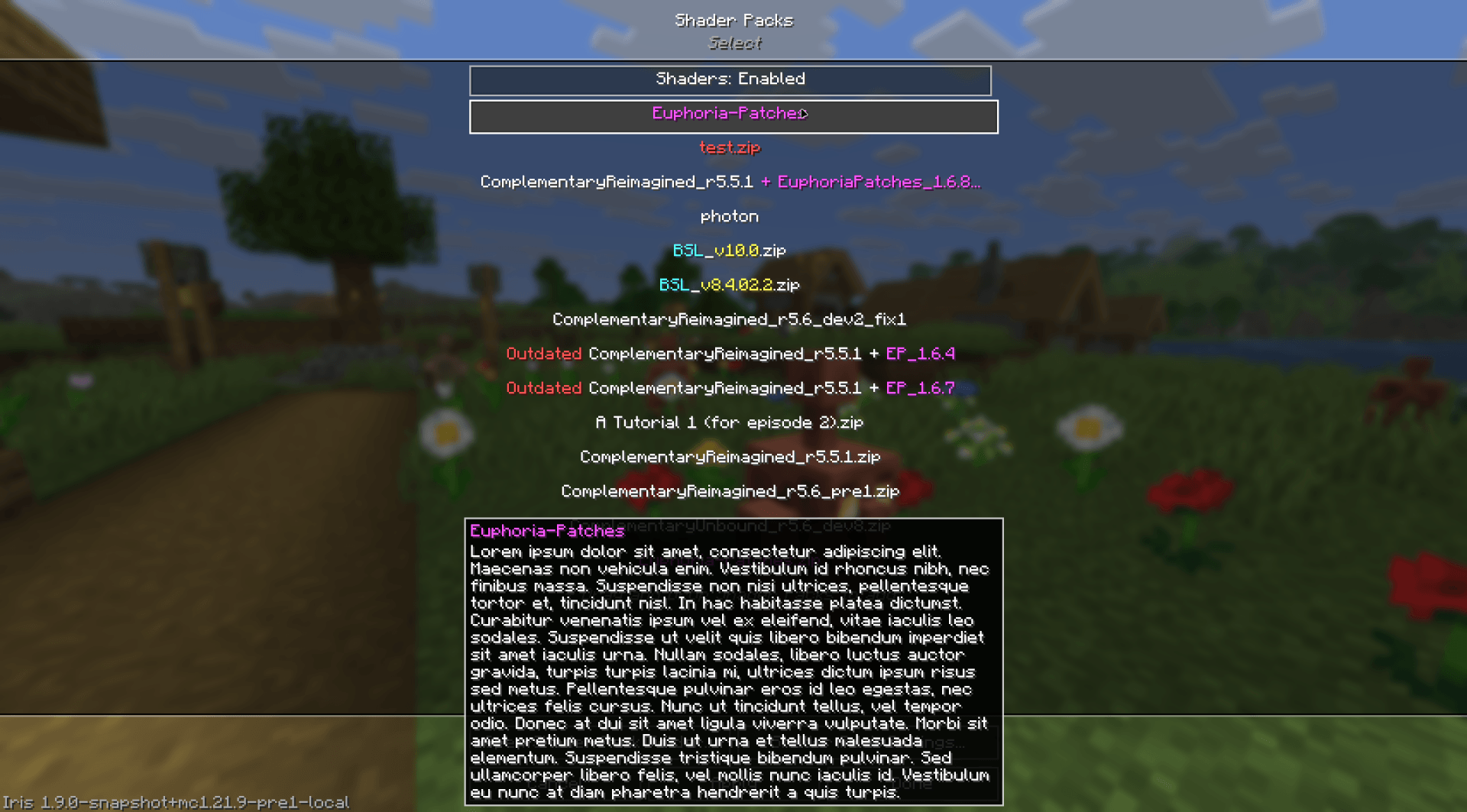 Iris/Oculus Shader Folder — screenshot 1