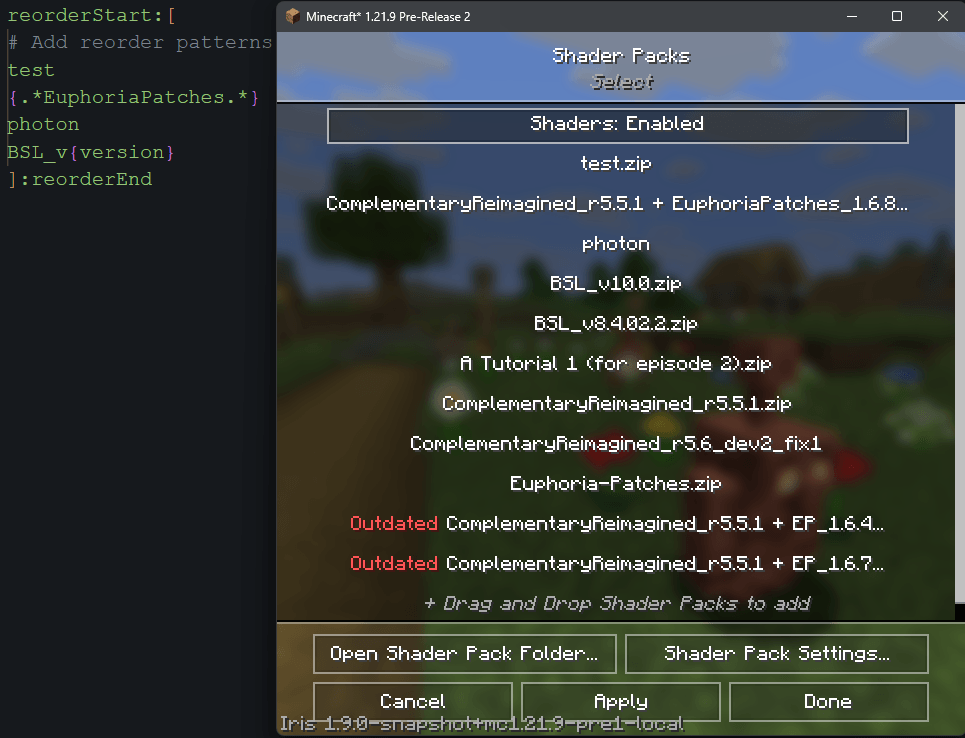 Iris/Oculus Shader Folder — screenshot 2