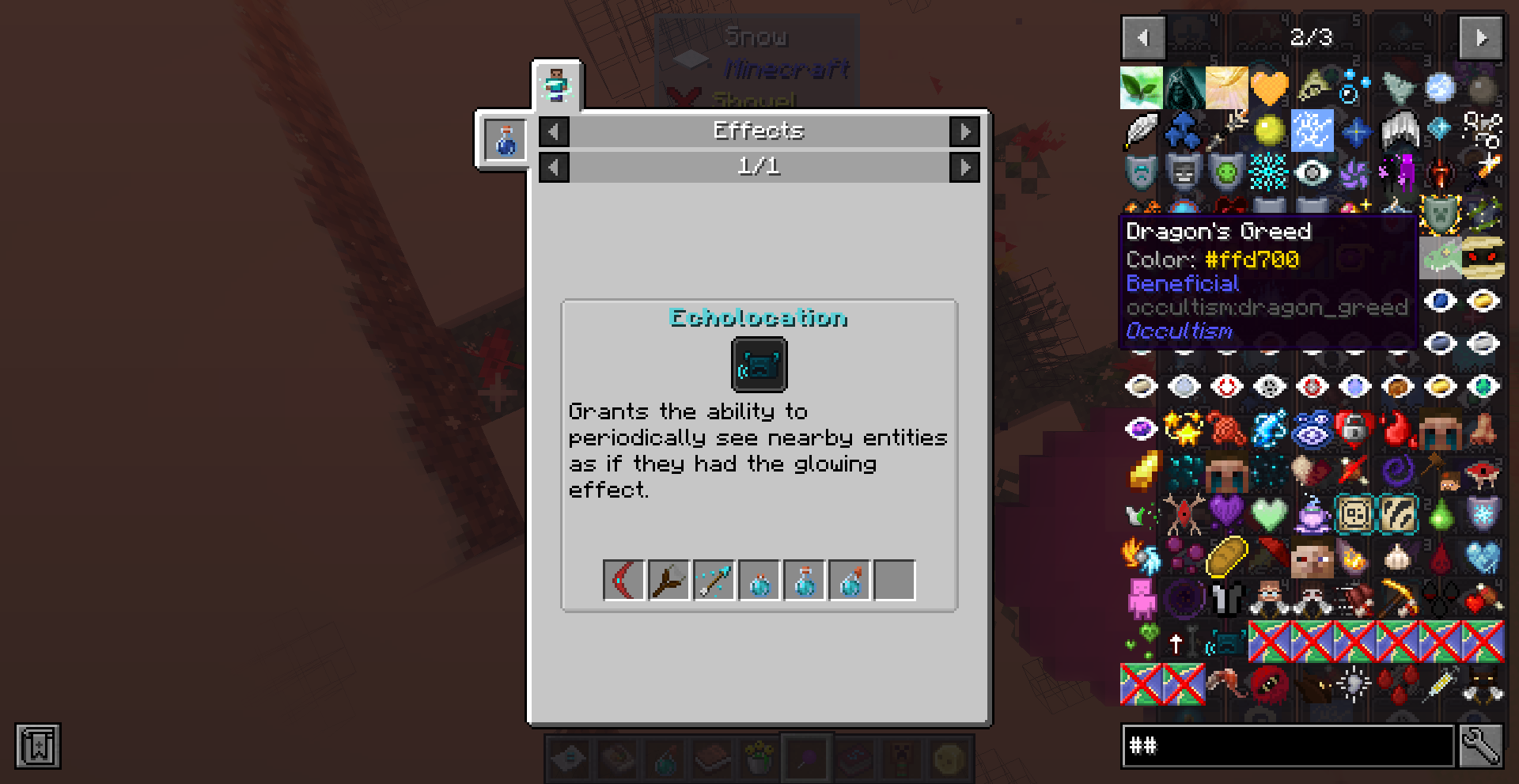 Moderately Enough Effect Descriptions (MEED) — screenshot 4
