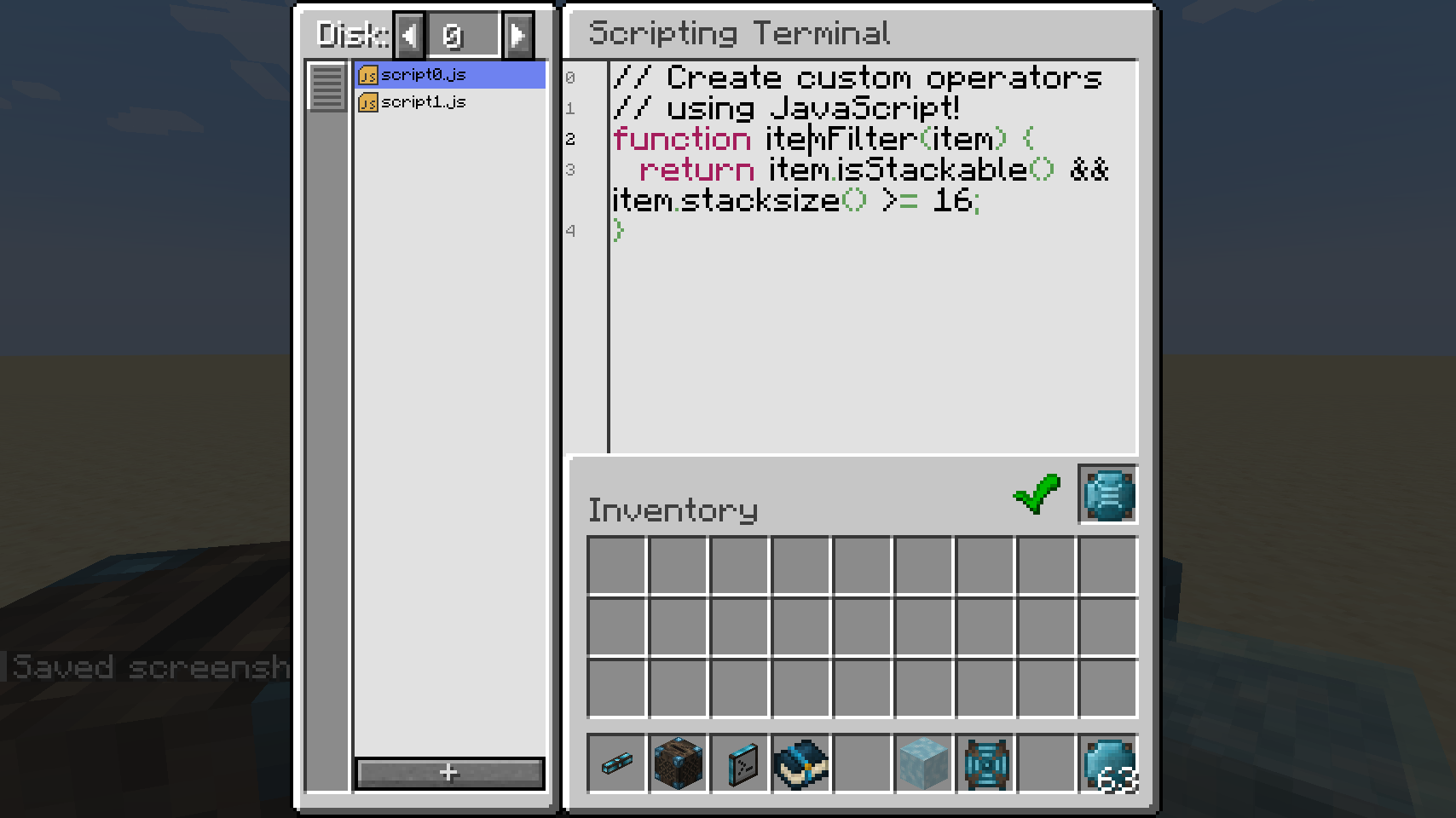 Integrated Scripting — screenshot 3