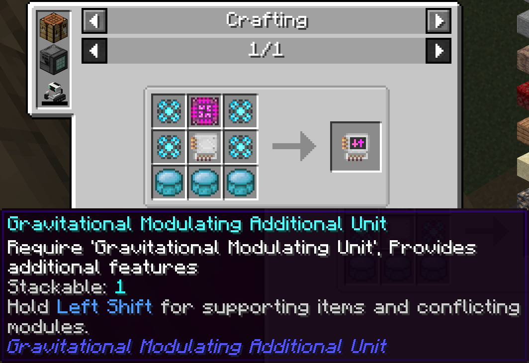 Gravitational Modulating Additional Unit — screenshot 3