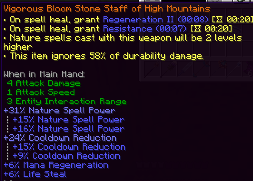 Apotheosis x Iron's Spellbooks Compat — screenshot 1