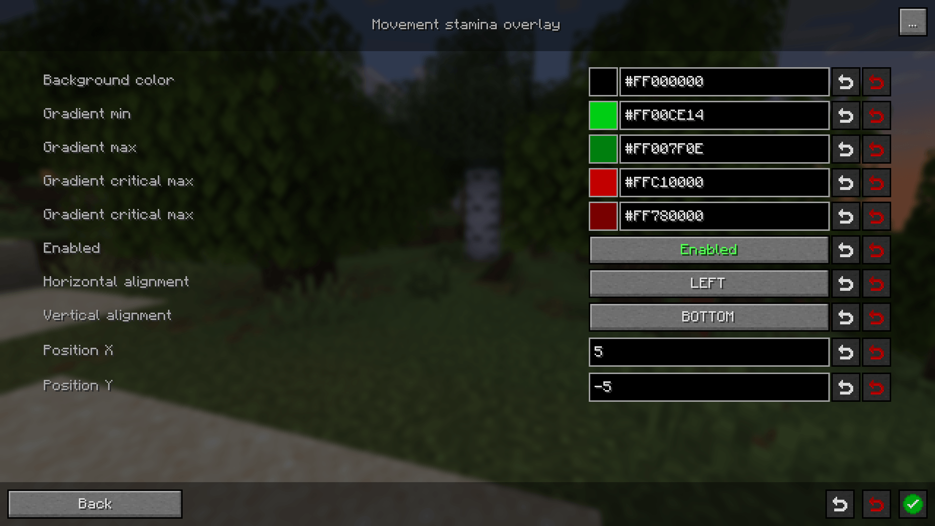 Configuration — screenshot 2
