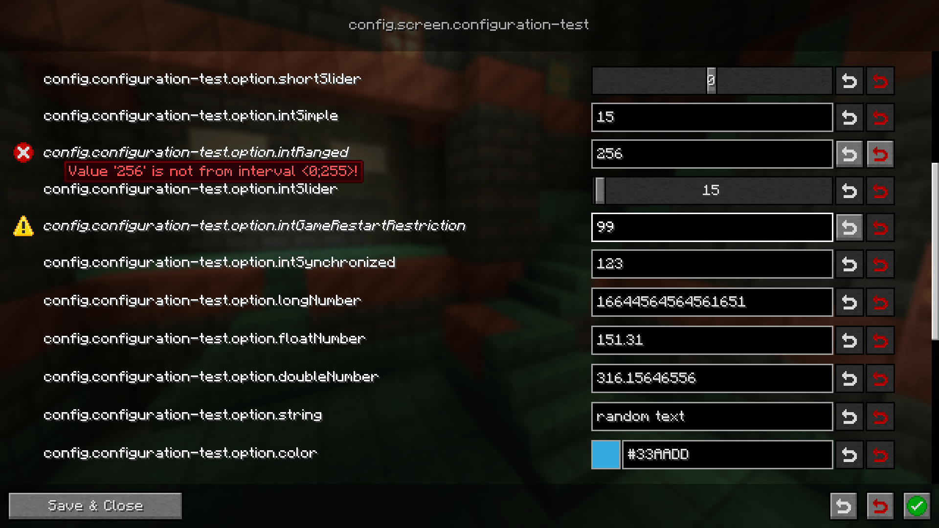 Configuration — screenshot 3