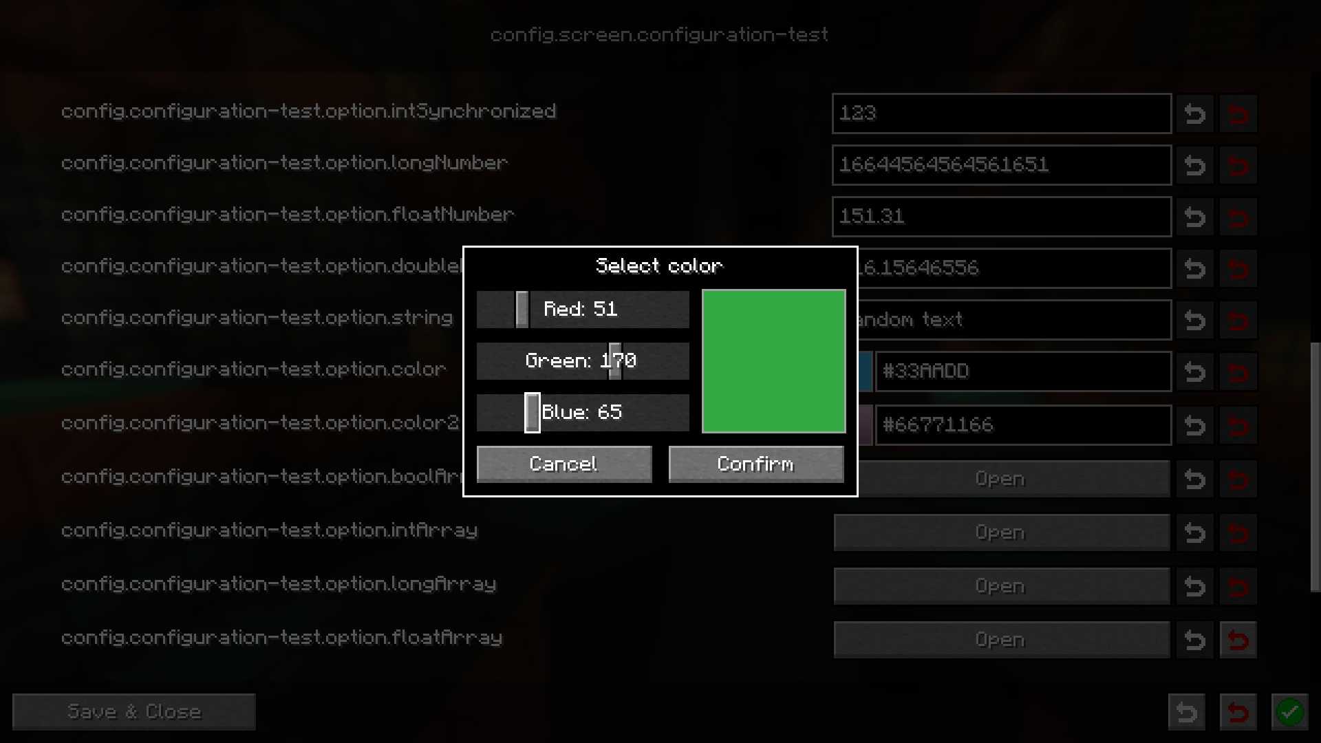 Configuration — screenshot 4