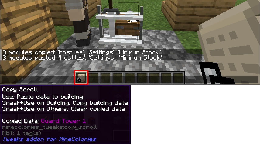 Tweaks addon for MineColonies — screenshot 1