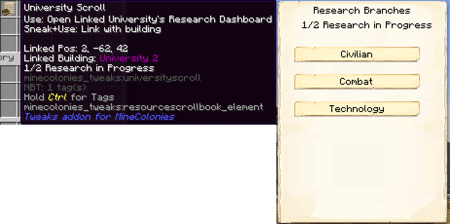 Tweaks addon for MineColonies — screenshot 2