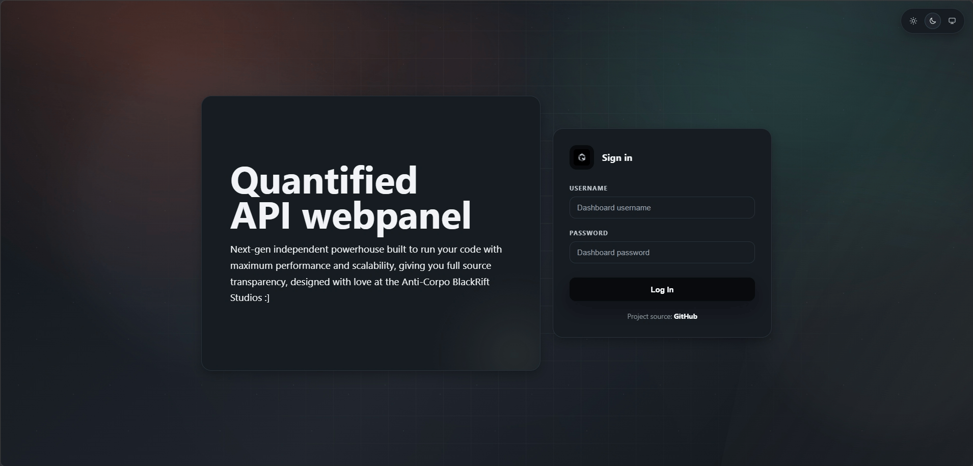 Quantified API — screenshot 1