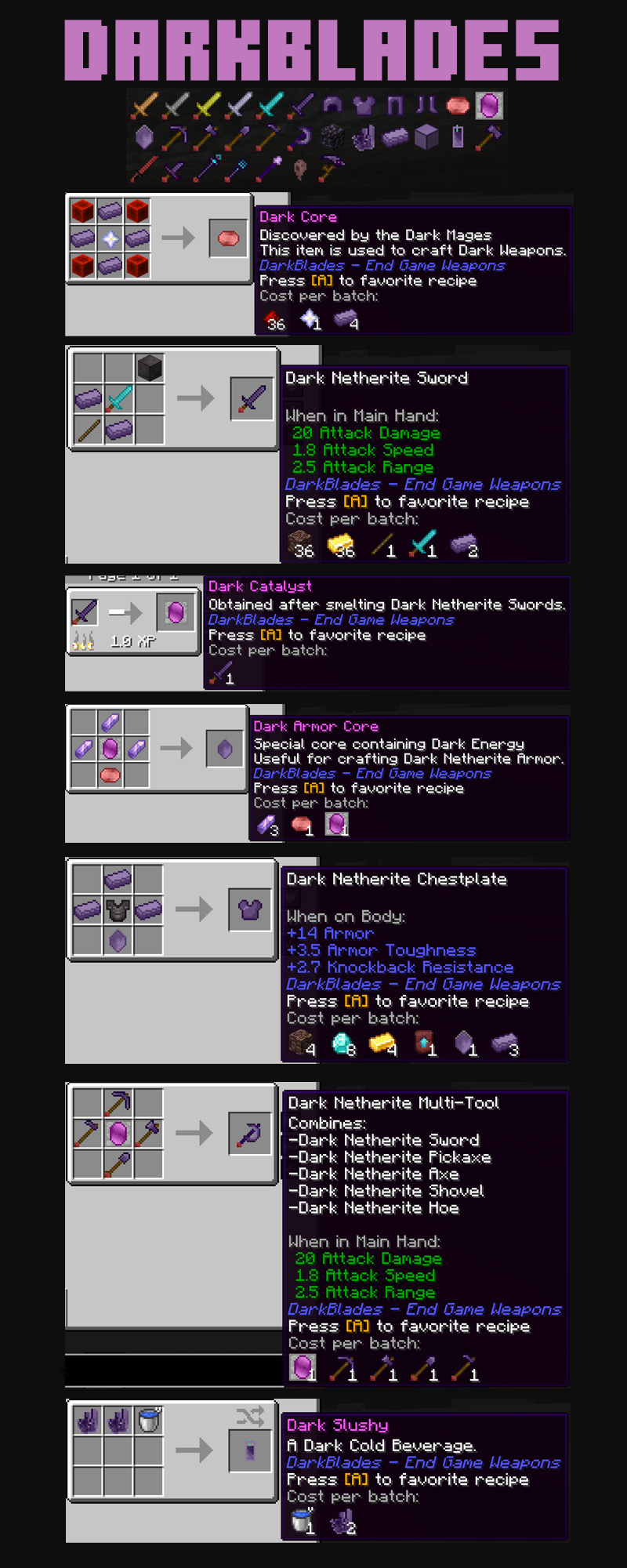 DarkBlades - RPG End-Game Weapons, Armor, Tools — screenshot 3