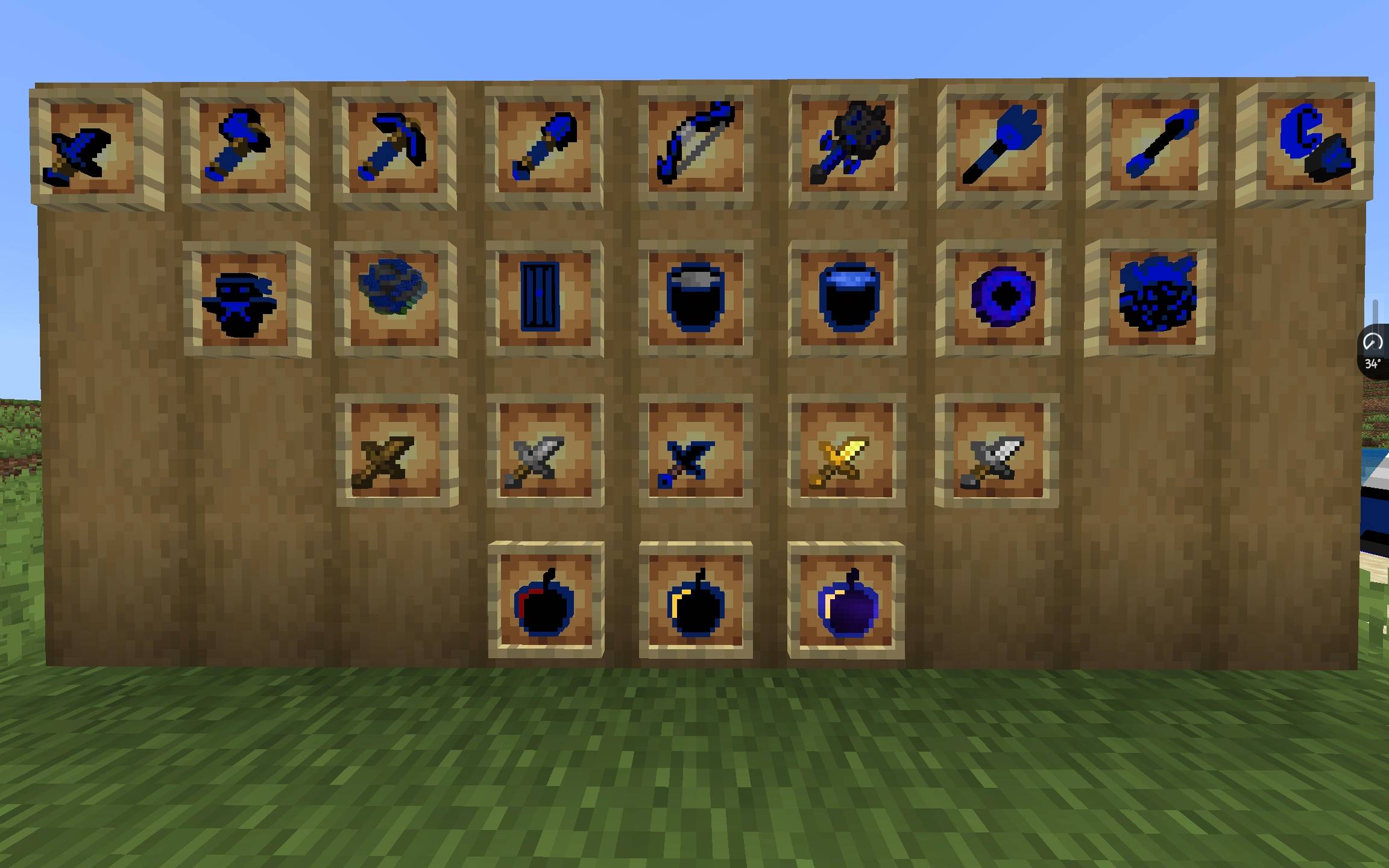 Blue-Black PVP texture pack — screenshot 6
