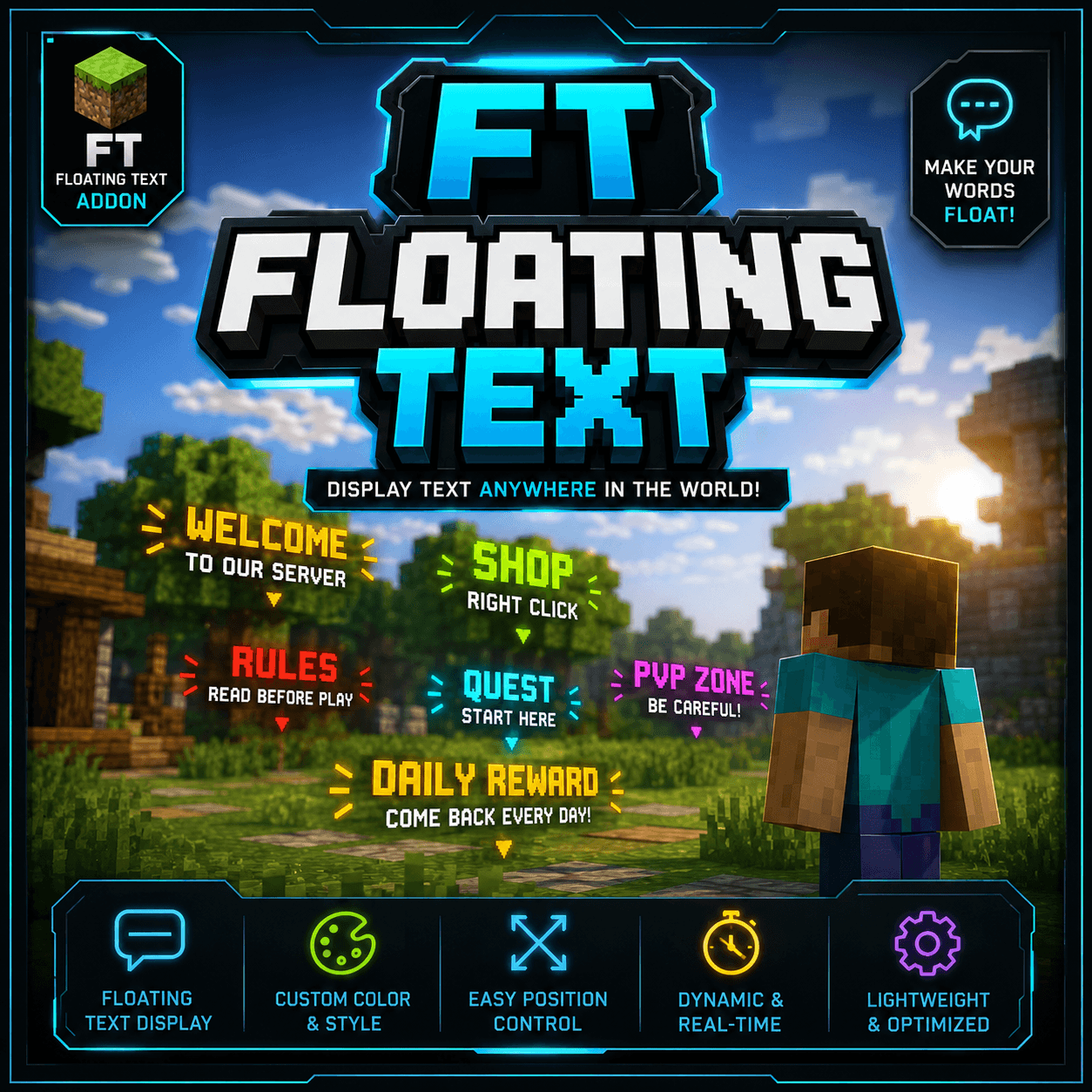 FT - Floating Text — screenshot 1
