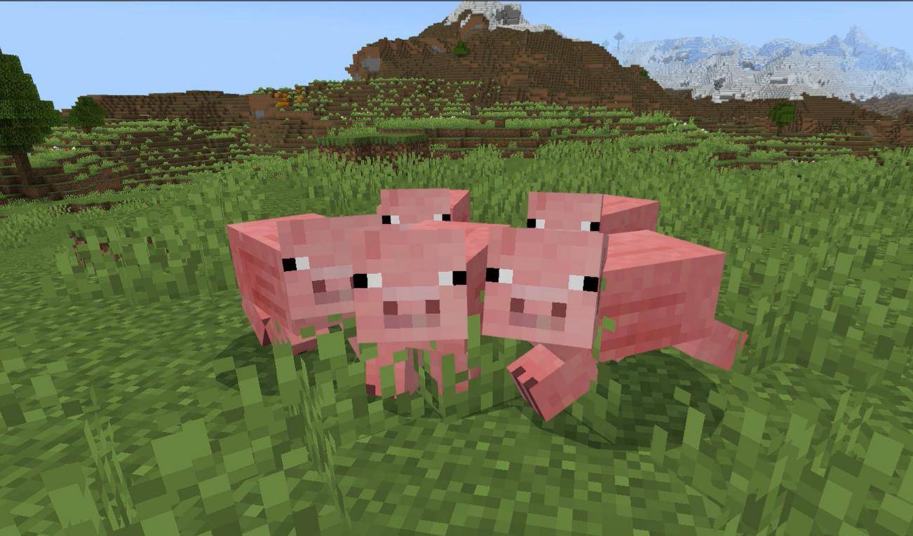 Indev and Infdev Pig Bedrock Texture Pack — screenshot 3