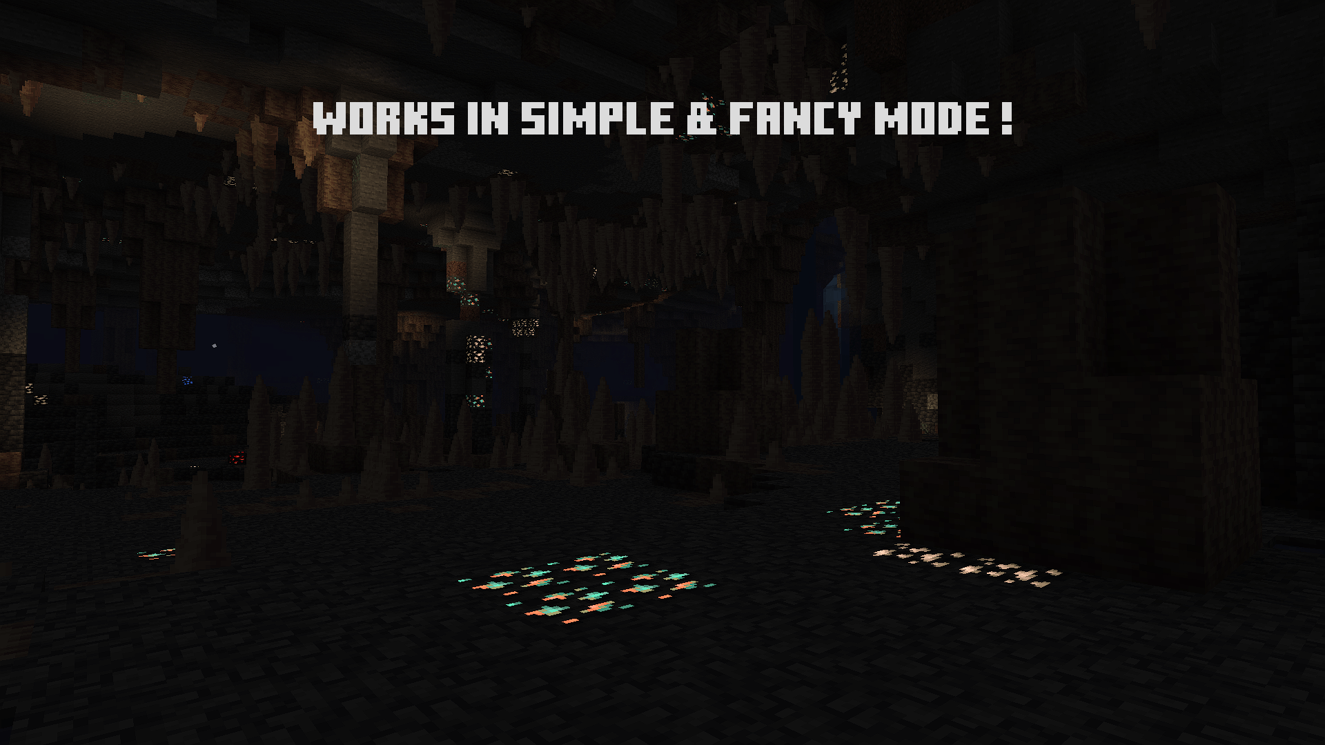 PandaMine's Glowing Ores | Emissive Ores | Radiant Ores | Simple, Fancy + Vibrant Visuals mode — screenshot 2